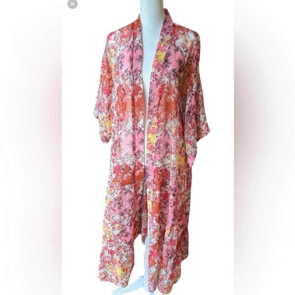 Lauren Conrad Floral Kimono Robe NWT